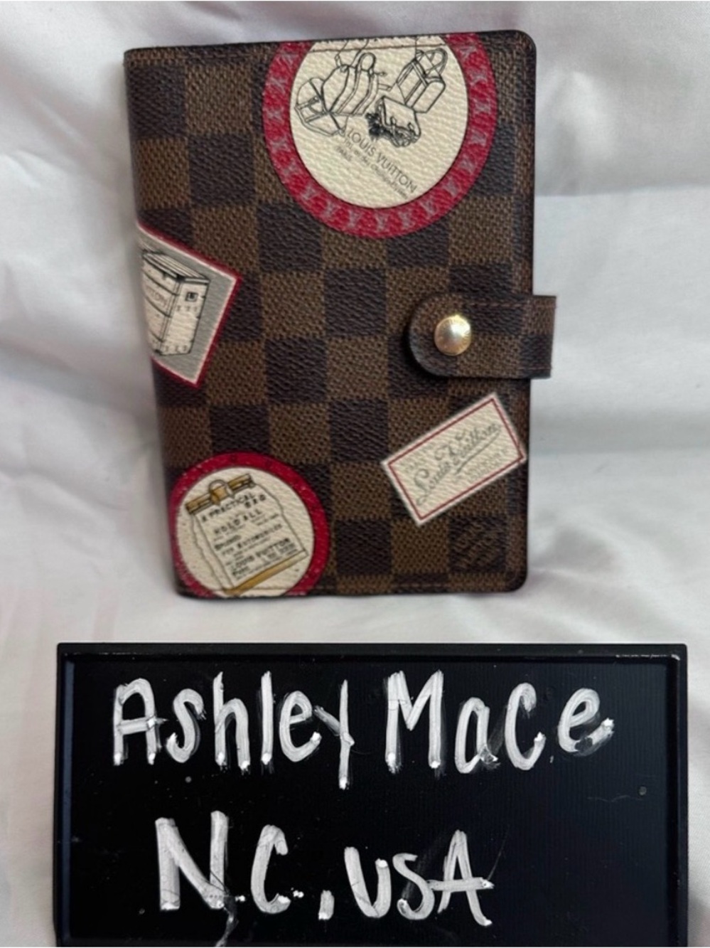 Louis Vuitton LIMITED EDITION Patch Damier Ebene Agenda PM